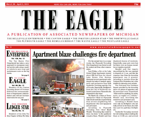 Eagle Front Page