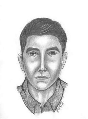 Police Sketch of Suspect in Plymouth Theft