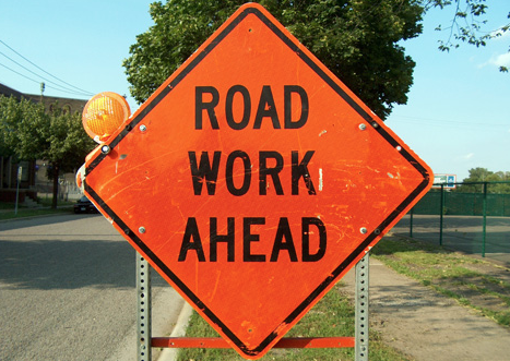 Road Work Ahead