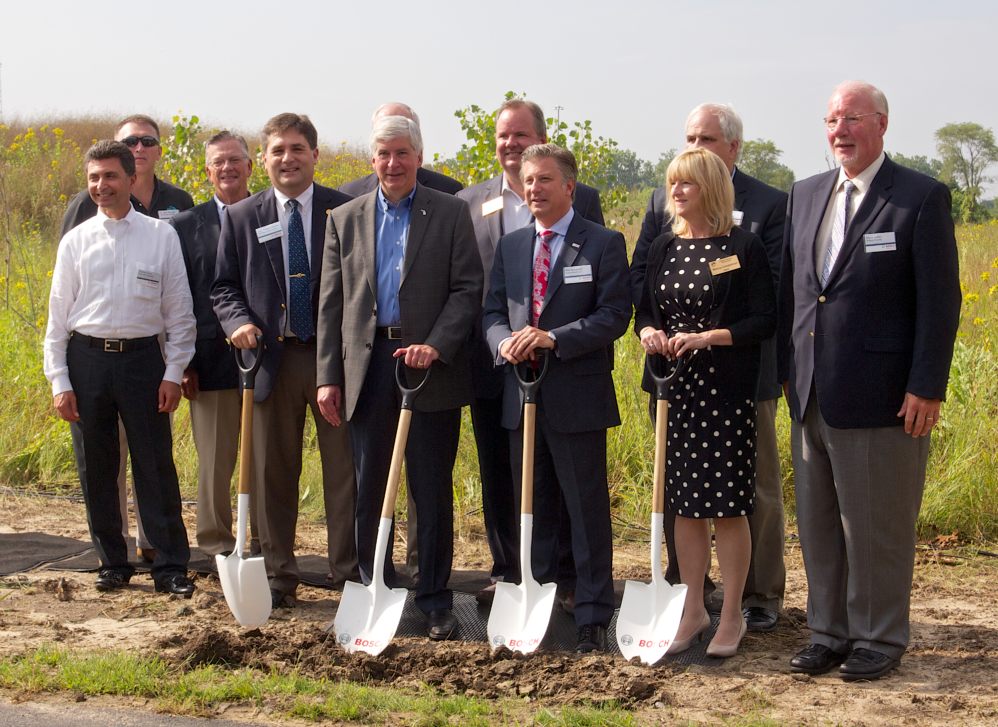 Bosch Ground Breaking Dignitaries shovel