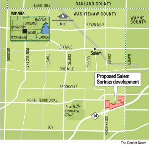 Salem Springs map