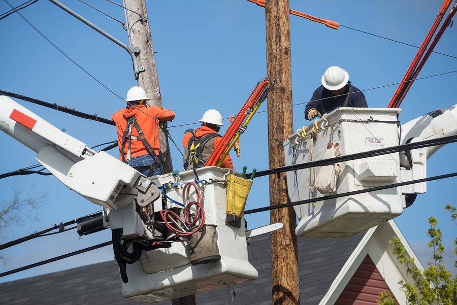 Line workers