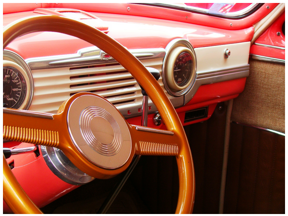 Vinage car interior