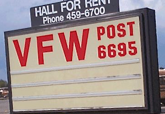 VFW Post sign