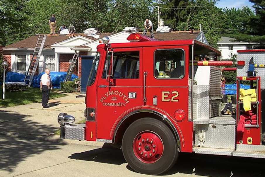 Plymouth Topwnship Fire Department engine