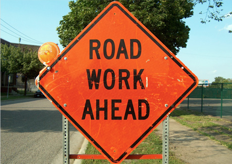 Road Work Sign